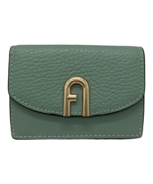 FURLA（フルラ）FURLA (フルラ) 3つ折り財布 グリーンの古着・服飾アイテム