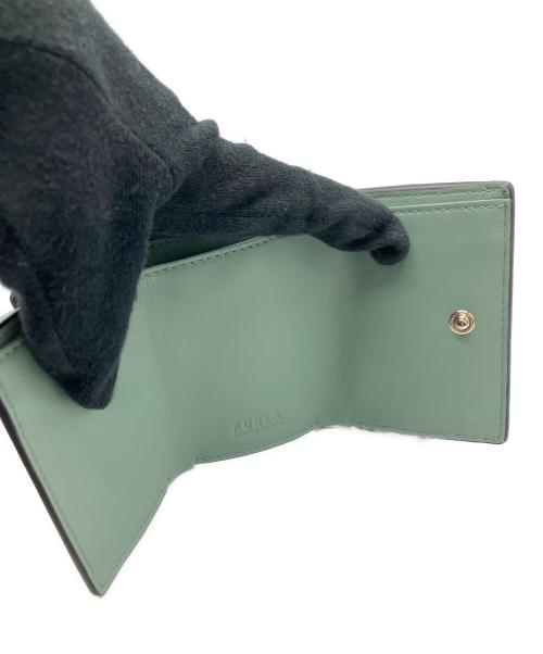 FURLA（フルラ）FURLA (フルラ) 3つ折り財布 グリーンの古着・服飾アイテム