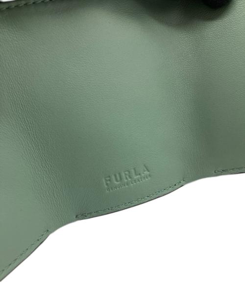 FURLA（フルラ）FURLA (フルラ) 3つ折り財布 グリーンの古着・服飾アイテム