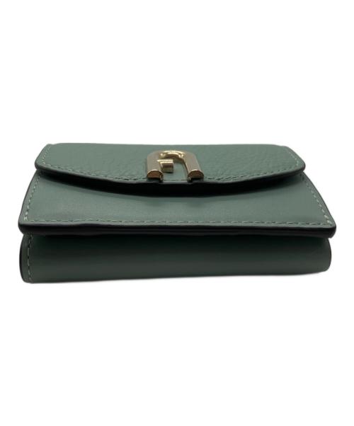 FURLA（フルラ）FURLA (フルラ) 3つ折り財布 グリーンの古着・服飾アイテム