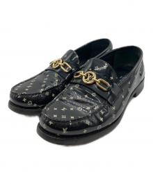 LOUIS VUITTON（ルイ ヴィトン）の古着「チェス・ライン・ローファー」｜ブラック
