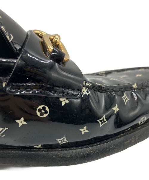 LOUIS VUITTON（ルイ ヴィトン）LOUIS VUITTON (ルイ ヴィトン) チェス・ライン・ローファー ブラック サイズ:24の古着・服飾アイテム