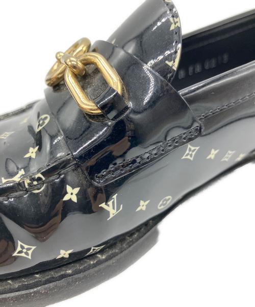LOUIS VUITTON（ルイ ヴィトン）LOUIS VUITTON (ルイ ヴィトン) チェス・ライン・ローファー ブラック サイズ:24の古着・服飾アイテム