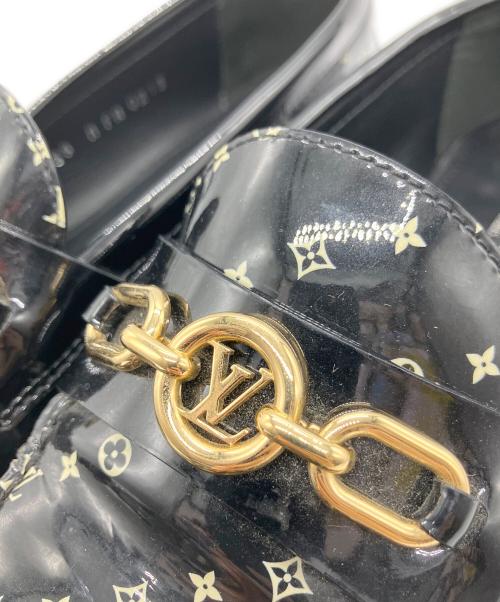 LOUIS VUITTON（ルイ ヴィトン）LOUIS VUITTON (ルイ ヴィトン) チェス・ライン・ローファー ブラック サイズ:24の古着・服飾アイテム