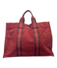 中古・古着通販】HERMES (エルメス) フールトゥMMトートバッグ レッド