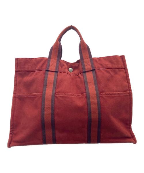 HERMES（エルメス）HERMES (エルメス) トートバッグ レッドの古着・服飾アイテム