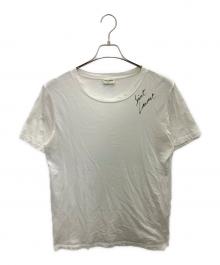 Saint Laurent Paris（サンローランパリ）の古着「半袖カットソー」｜ホワイト