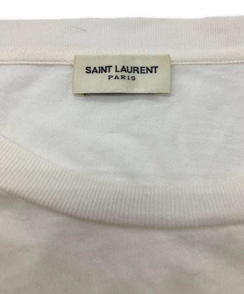 Saint Laurent Paris（サンローランパリ）Saint Laurent Paris (サンローランパリ) 半袖カットソー ホワイト サイズ:XSの古着・服飾アイテム