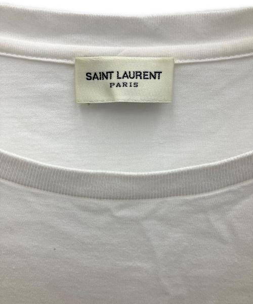 Saint Laurent Paris（サンローランパリ）Saint Laurent Paris (サンローランパリ) 半袖カットソー ホワイト サイズ:XSの古着・服飾アイテム
