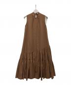 FRAY IDフレイ アイディー）の古着「ノースリーブワンピース」｜ブラウン