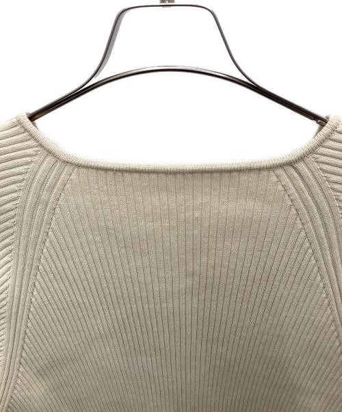 anuans（アニュアンス）anuans (アニュアンス) リブニットセットアップ ベージュ サイズ:SIZEFREEの古着・服飾アイテム