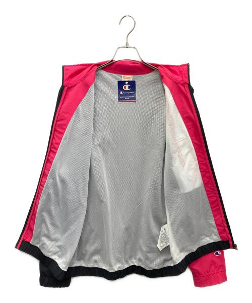 Champion（チャンピオン）Champion (チャンピオン) ナイロンジャケット ブラック×ピンク サイズ:XL 未使用品の古着・服飾アイテム