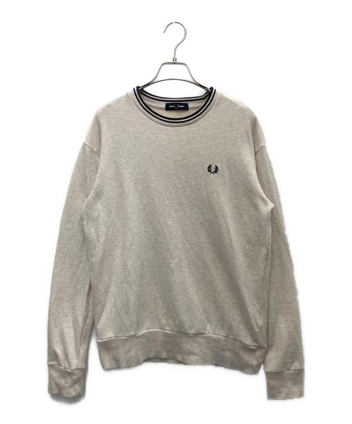 FRED PERRY（フレッドペリー）FRED PERRY (フレッドペリー) スウェットプルオーバー ブラウン サイズ:Mの古着・服飾アイテム