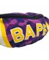 A BATHING APE (アベイシングエイプ) ウエストバッグ パープル×イエロー：5000円