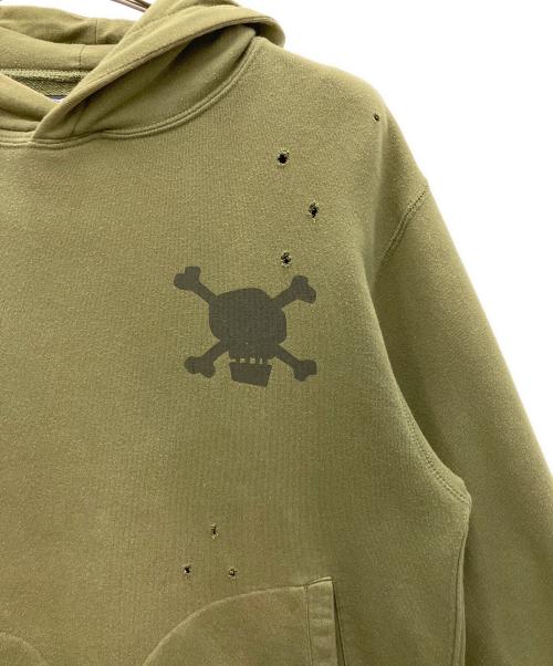 stussy（ステューシー）stussy (ステューシー) プルオーバーパーカー カーキ サイズ:Mの古着・服飾アイテム