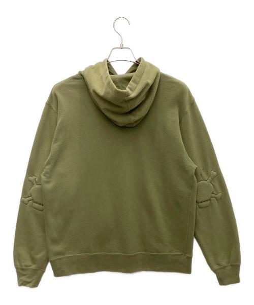 stussy（ステューシー）stussy (ステューシー) プルオーバーパーカー カーキ サイズ:Mの古着・服飾アイテム