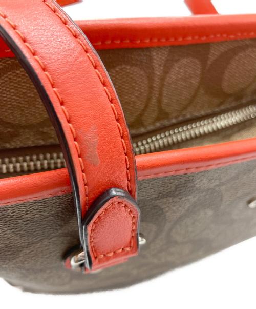 COACH（コーチ）COACH (コーチ) トートバッグ ブラウン×オレンジの古着・服飾アイテム