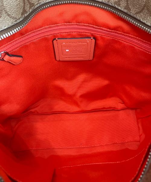 COACH（コーチ）COACH (コーチ) トートバッグ ブラウン×オレンジの古着・服飾アイテム