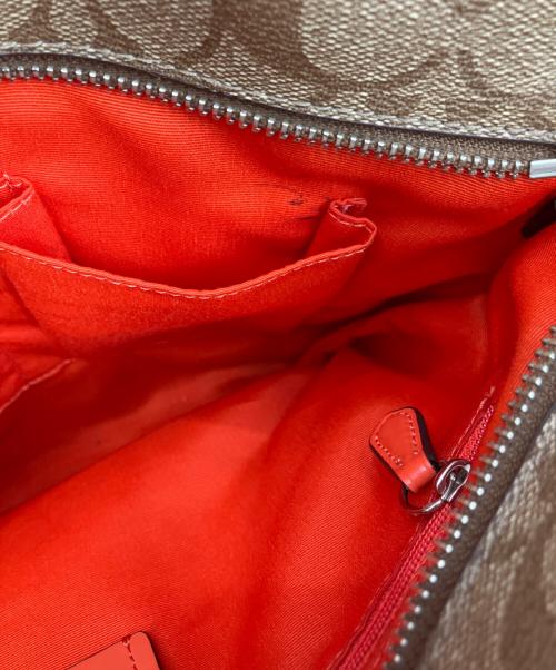 COACH（コーチ）COACH (コーチ) トートバッグ ブラウン×オレンジの古着・服飾アイテム