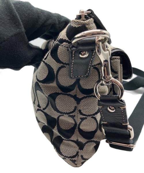 COACH（コーチ）COACH (コーチ) ショルダーバッグ ブラック×グレーの古着・服飾アイテム