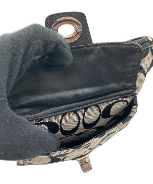 COACH（コーチ）COACH (コーチ) ショルダーバッグ ブラック×グレーの古着・服飾アイテム