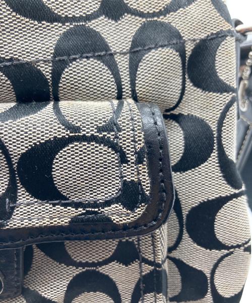 COACH（コーチ）COACH (コーチ) ショルダーバッグ ブラック×グレーの古着・服飾アイテム
