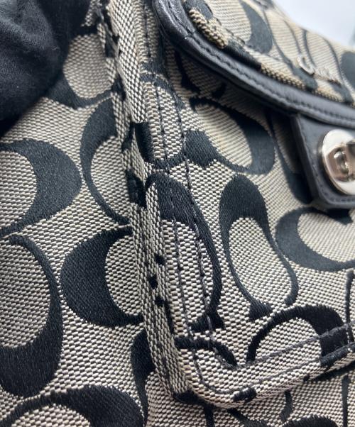 COACH（コーチ）COACH (コーチ) ショルダーバッグ ブラック×グレーの古着・服飾アイテム