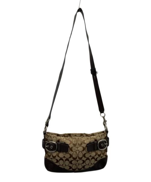 COACH（コーチ）COACH (コーチ) ショルダーバッグ ベージュ×ブラウンの古着・服飾アイテム