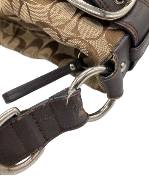 COACH（コーチ）COACH (コーチ) ショルダーバッグ ベージュ×ブラウンの古着・服飾アイテム