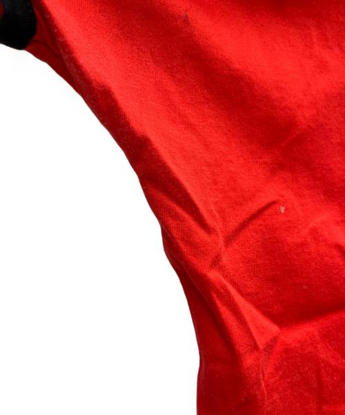 Yves Saint Laurent（イヴサンローラン）Yves Saint Laurent (イヴサンローラン) 半袖カットソー レッド×ブラック サイズ:Mの古着・服飾アイテム