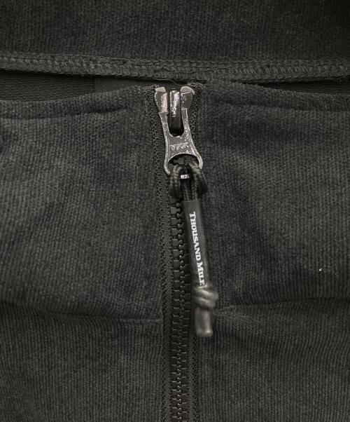 Thousand Mile（サウザンドマイル）Thousand Mile (サウザンドマイル) コーデュロイ ハイネックブルゾン&タイトスカートセットアップ ブラック サイズ:FREEの古着・服飾アイテム