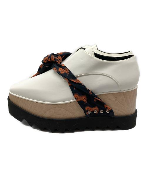 STELLA McCARTNEY（ステラマッカートニー）STELLA McCARTNEY (ステラマッカートニー) エリス プラットフォームシューズ ホワイト サイズ:36　1/2の古着・服飾アイテム