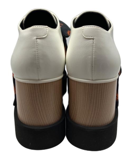 STELLA McCARTNEY（ステラマッカートニー）STELLA McCARTNEY (ステラマッカートニー) エリス プラットフォームシューズ ホワイト サイズ:36　1/2の古着・服飾アイテム