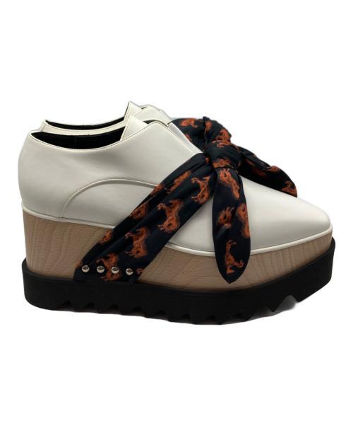 STELLA McCARTNEY（ステラマッカートニー）STELLA McCARTNEY (ステラマッカートニー) エリス プラットフォームシューズ ホワイト サイズ:36　1/2の古着・服飾アイテム