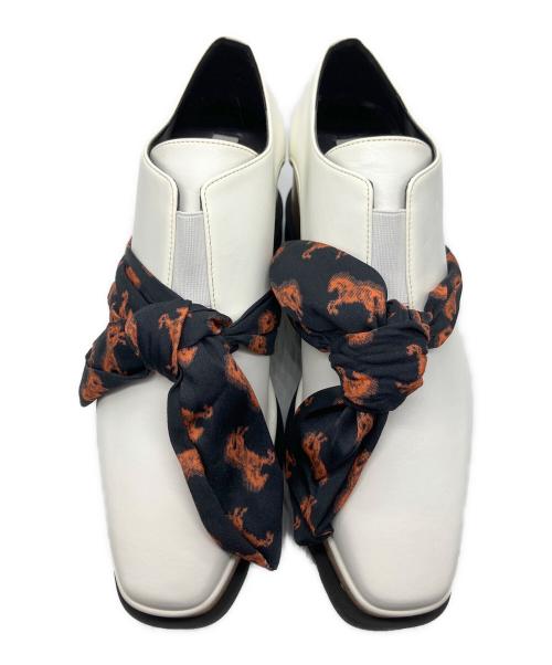 STELLA McCARTNEY（ステラマッカートニー）STELLA McCARTNEY (ステラマッカートニー) エリス プラットフォームシューズ ホワイト サイズ:36　1/2の古着・服飾アイテム