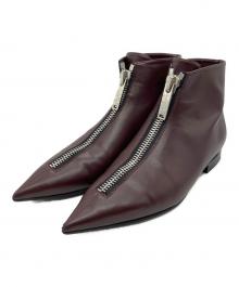 STELLA McCARTNEY（ステラマッカートニー）の古着「フロントジップブーツ」｜ボルドー