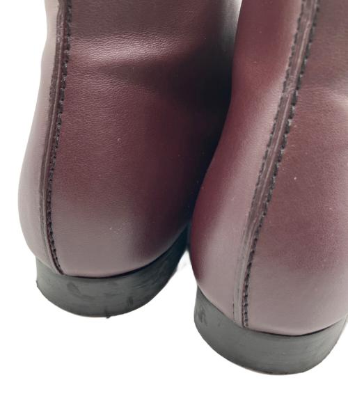 STELLA McCARTNEY（ステラマッカートニー）STELLA McCARTNEY (ステラマッカートニー) フロントジップブーツ ボルドー サイズ:23.5の古着・服飾アイテム