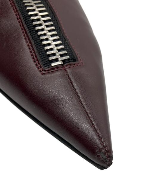 STELLA McCARTNEY（ステラマッカートニー）STELLA McCARTNEY (ステラマッカートニー) フロントジップブーツ ボルドー サイズ:23.5の古着・服飾アイテム