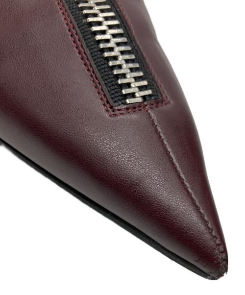STELLA McCARTNEY（ステラマッカートニー）STELLA McCARTNEY (ステラマッカートニー) フロントジップブーツ ボルドー サイズ:23.5の古着・服飾アイテム