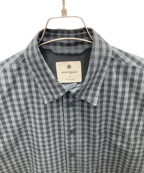Snow peak（スノーピーク）Snow peak (スノーピーク) 長袖シャツ ブラック サイズ:Mの古着・服飾アイテム