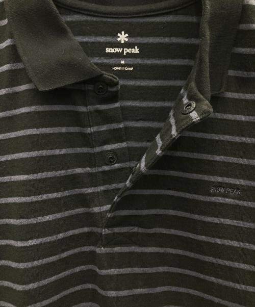 Snow peak（スノーピーク）Snow peak (スノーピーク) ポロシャツ ブラック サイズ:Mの古着・服飾アイテム