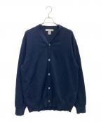 COMME des GARCONS SHIRTコムデギャルソンシャツ）の古着「ニットカーディガン」｜ネイビー