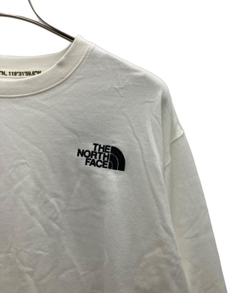 THE NORTH FACE（ザ ノース フェイス）THE NORTH FACE (ザ ノース フェイス) 長袖カットソー ホワイト サイズ:Lの古着・服飾アイテム