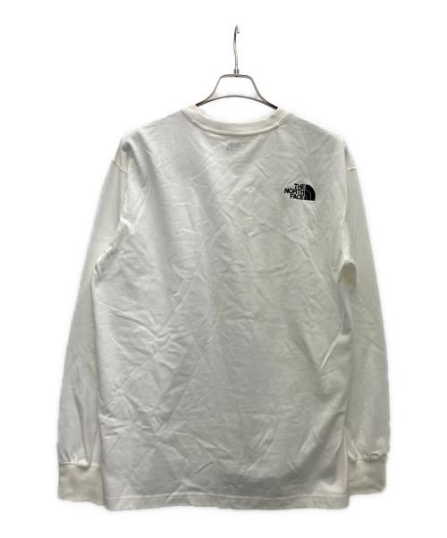 THE NORTH FACE（ザ ノース フェイス）THE NORTH FACE (ザ ノース フェイス) 長袖カットソー ホワイト サイズ:Lの古着・服飾アイテム