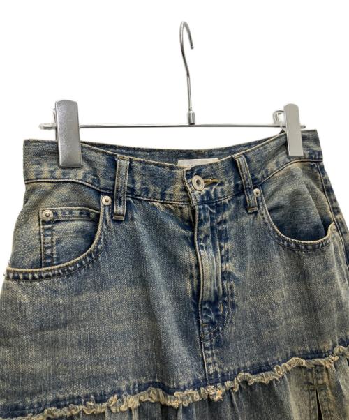 LAGUA GEM（ラグアジェム）LAGUA GEM (ラグアジェム) CUT OFF FLARE デニムスカート インディゴ サイズ:Sの古着・服飾アイテム