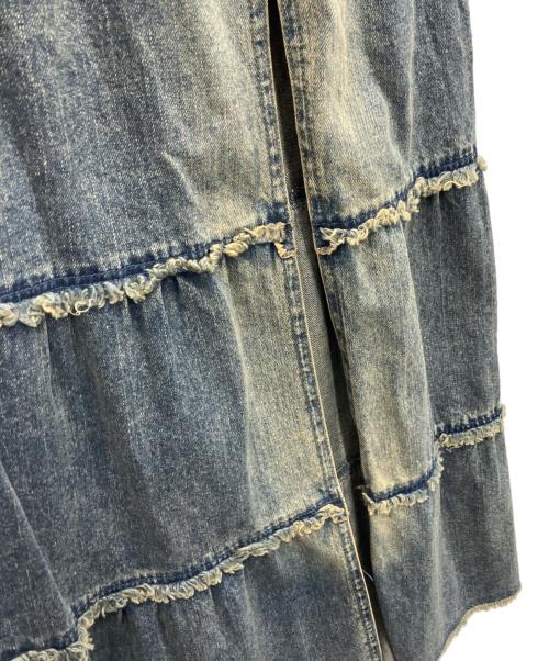 LAGUA GEM（ラグアジェム）LAGUA GEM (ラグアジェム) CUT OFF FLARE デニムスカート インディゴ サイズ:Sの古着・服飾アイテム
