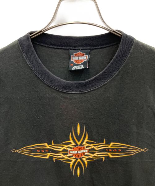 HARLEY-DAVIDSON（ハーレーダビッドソン）HARLEY-DAVIDSON (ハーレーダビッドソン) ノースリーブカットソー ブラック サイズ:2XLの古着・服飾アイテム