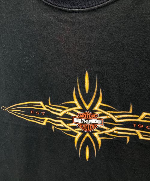 HARLEY-DAVIDSON（ハーレーダビッドソン）HARLEY-DAVIDSON (ハーレーダビッドソン) ノースリーブカットソー ブラック サイズ:2XLの古着・服飾アイテム