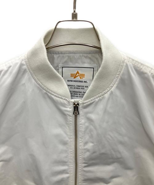ALPHA（アルファ）ALPHA (アルファ) フライトジャケット ホワイト サイズ:Lの古着・服飾アイテム