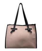GIANNI CHIARINIジャンニ キアリーニ）の古着「MARCELLA マルチェッラ M コットン トートバッグ」｜ピンク